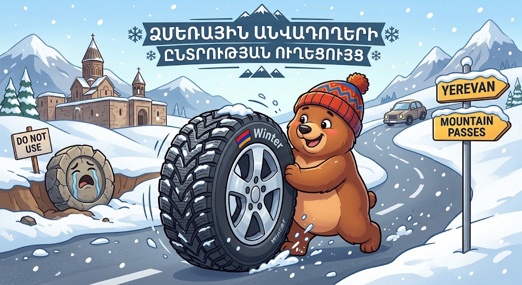 Ինչպե՞ս չսահել ձմռանը․ Լավագույն անվադողերը Հայաստանի ճանապարհների համար